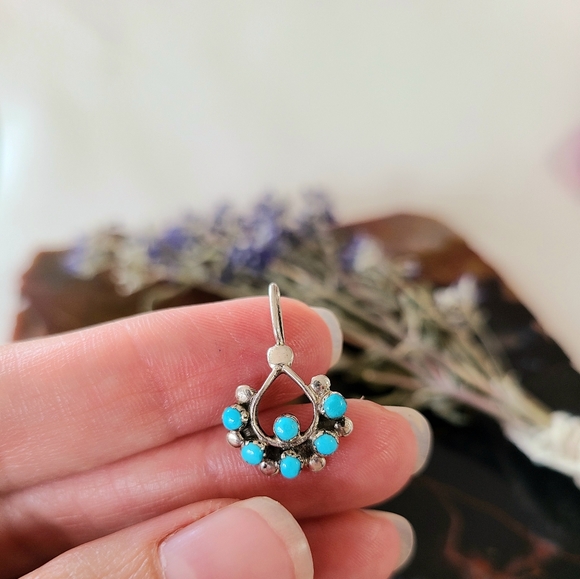 Sterling silver turquoise pendant - Picture 5 of 5